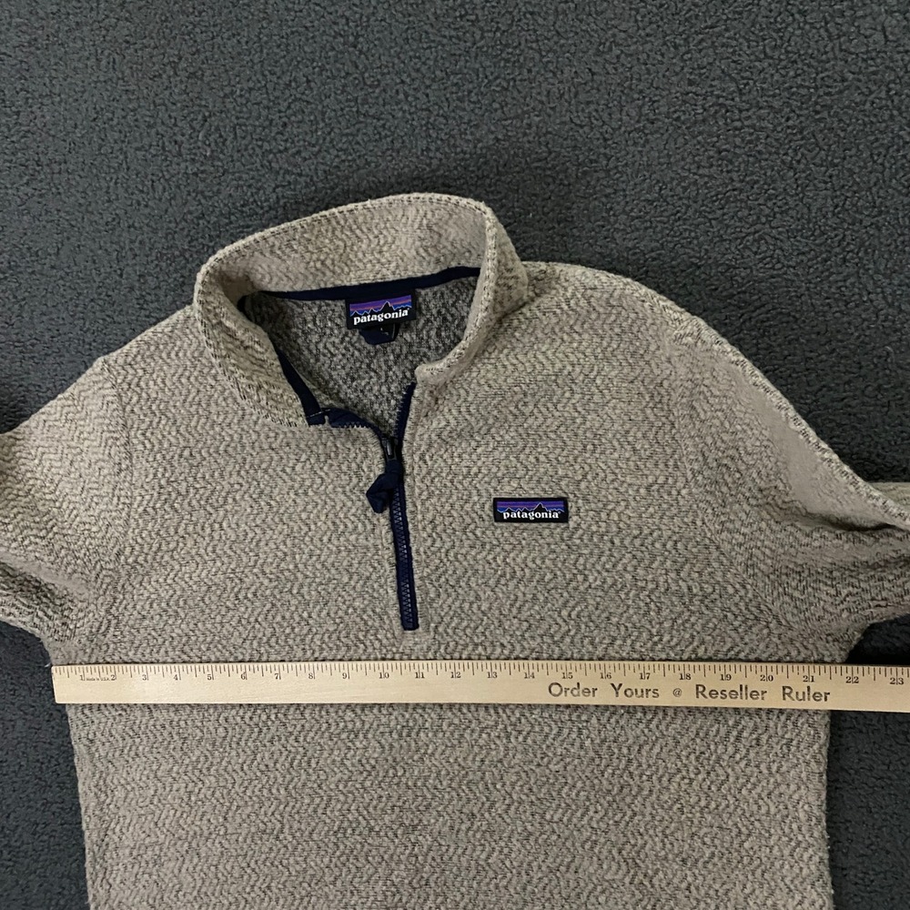 Patagonia Woolyester Fleece Pullover Womens Large Oatmeal Heather 26950 - Picture 11 of 14